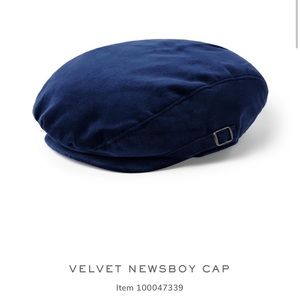 Velvet Newsboy Cap